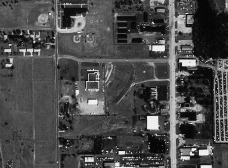 Starlite Drive-In Theatre - Aerial Photo - Photo From Terraserver (newer photo)